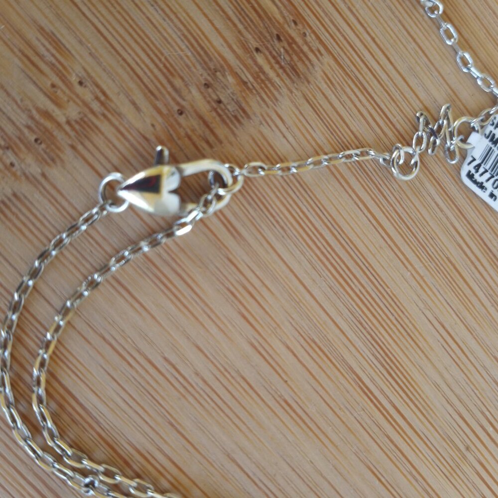 Brighton Spectrum heart necklace with ruby red bar - Picture 9 of 12